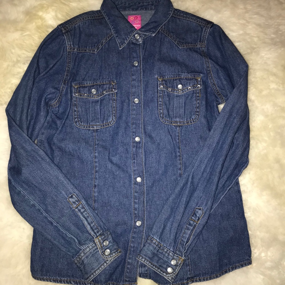 Girls Bluejean Button up